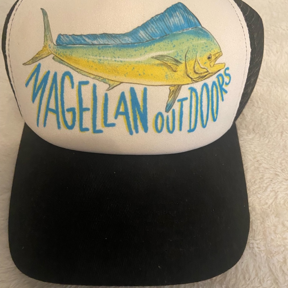 Magellan Outdoors Mesh Trucker Hat Mahi Mahi Cap NWT